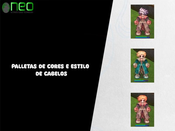 Palletas de Cores e estilo de cabelos